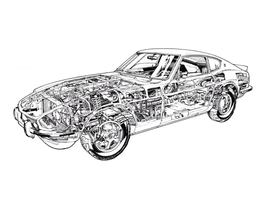 Схема Datsun 240Z 1969 года  (фото 12 из 31)